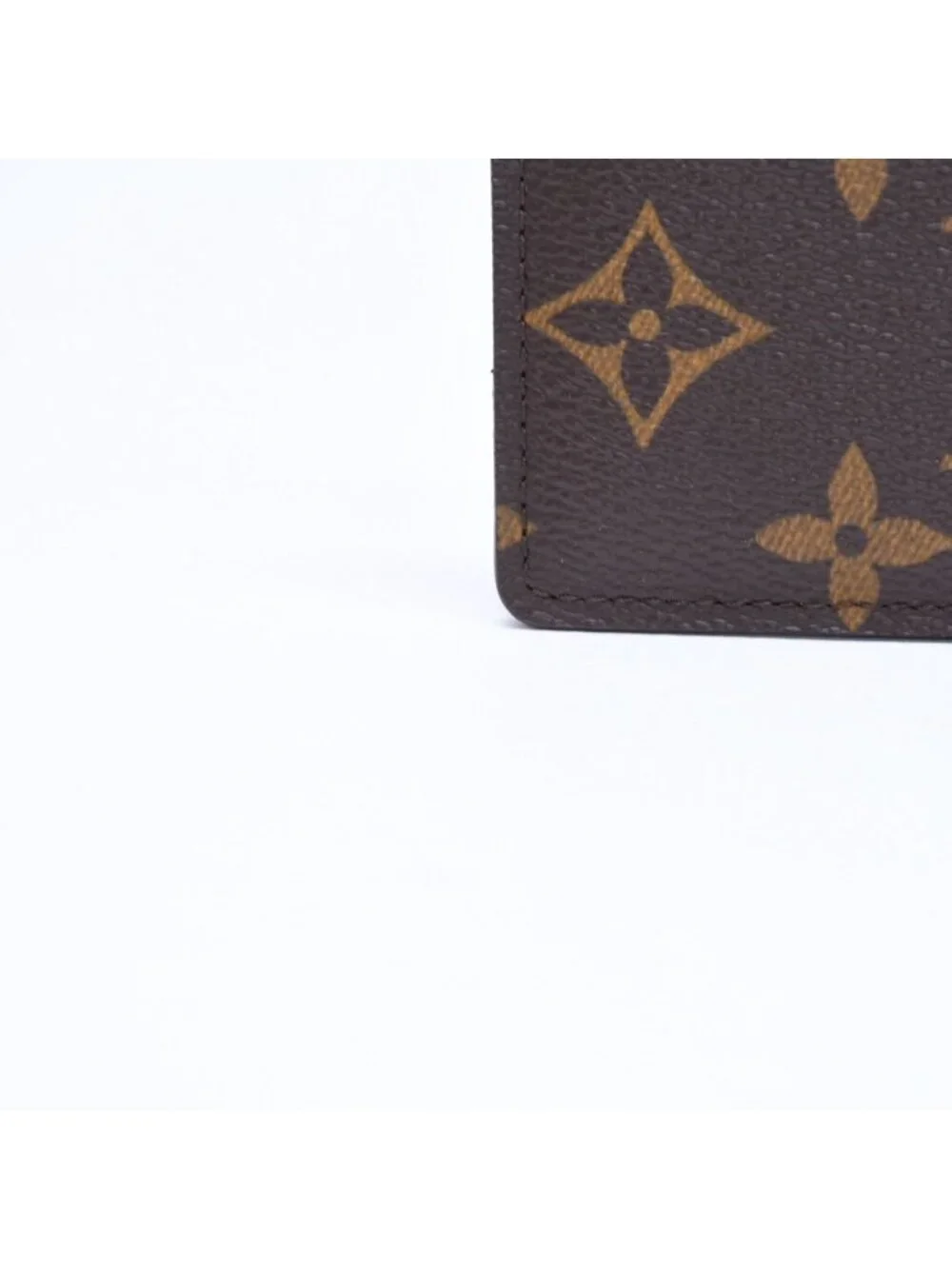 Louis Vuitton Porte Cartes Simple Card Case Monogram Canvas Brown